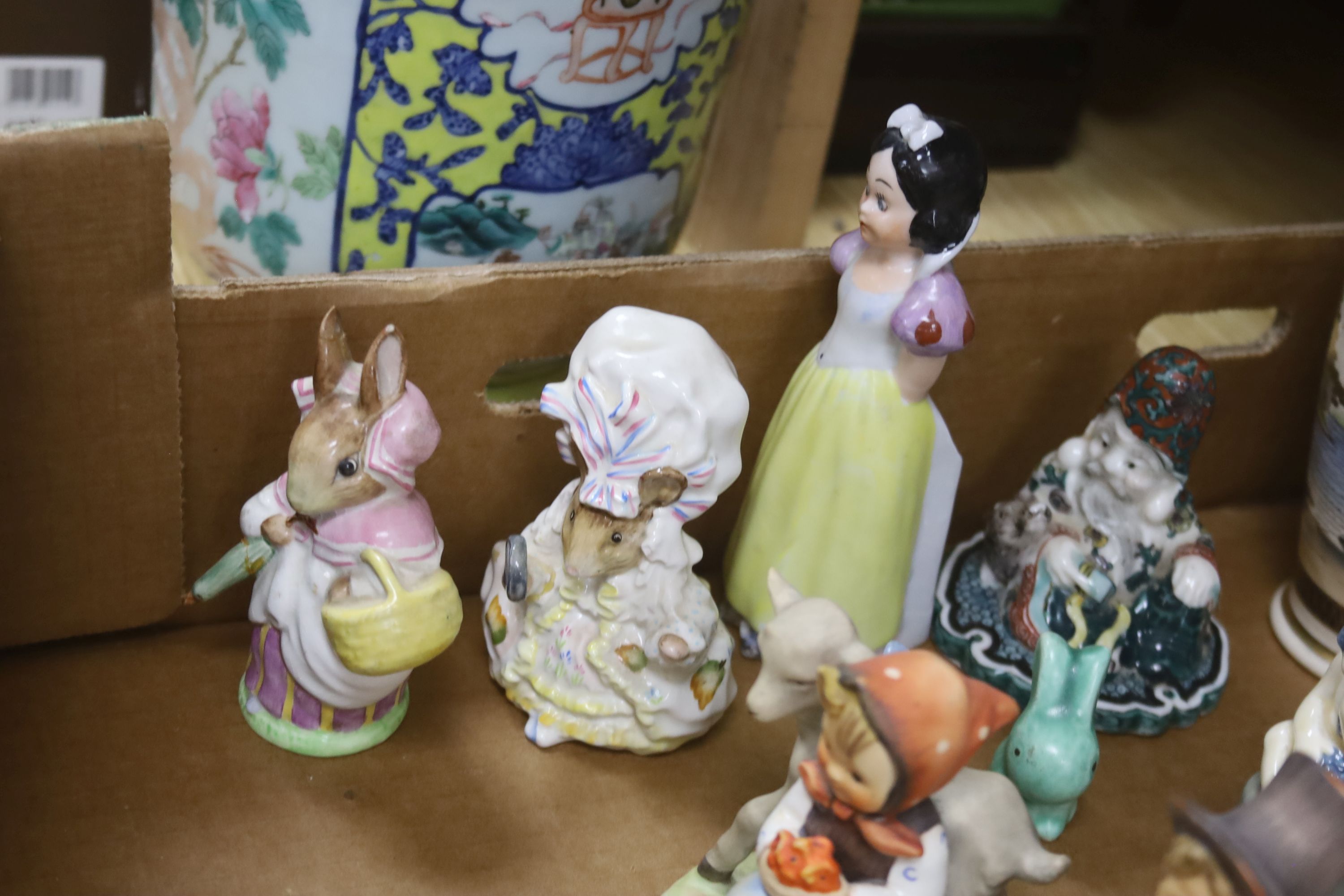 A collection of Goebel and other ceramic ornaments